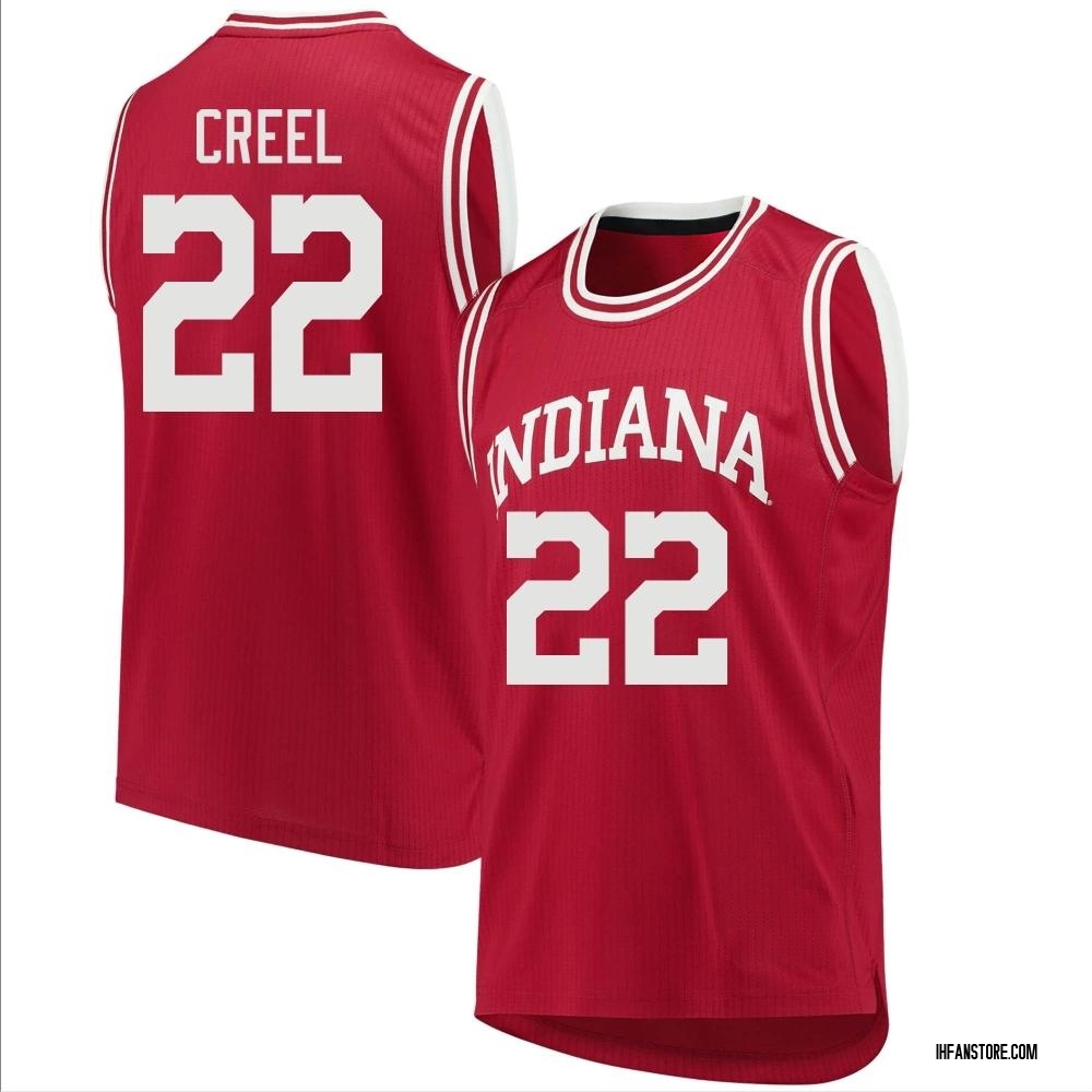 Men's Jackson Creel Indiana Hoosiers Replica Basketball Jersey - Crimson