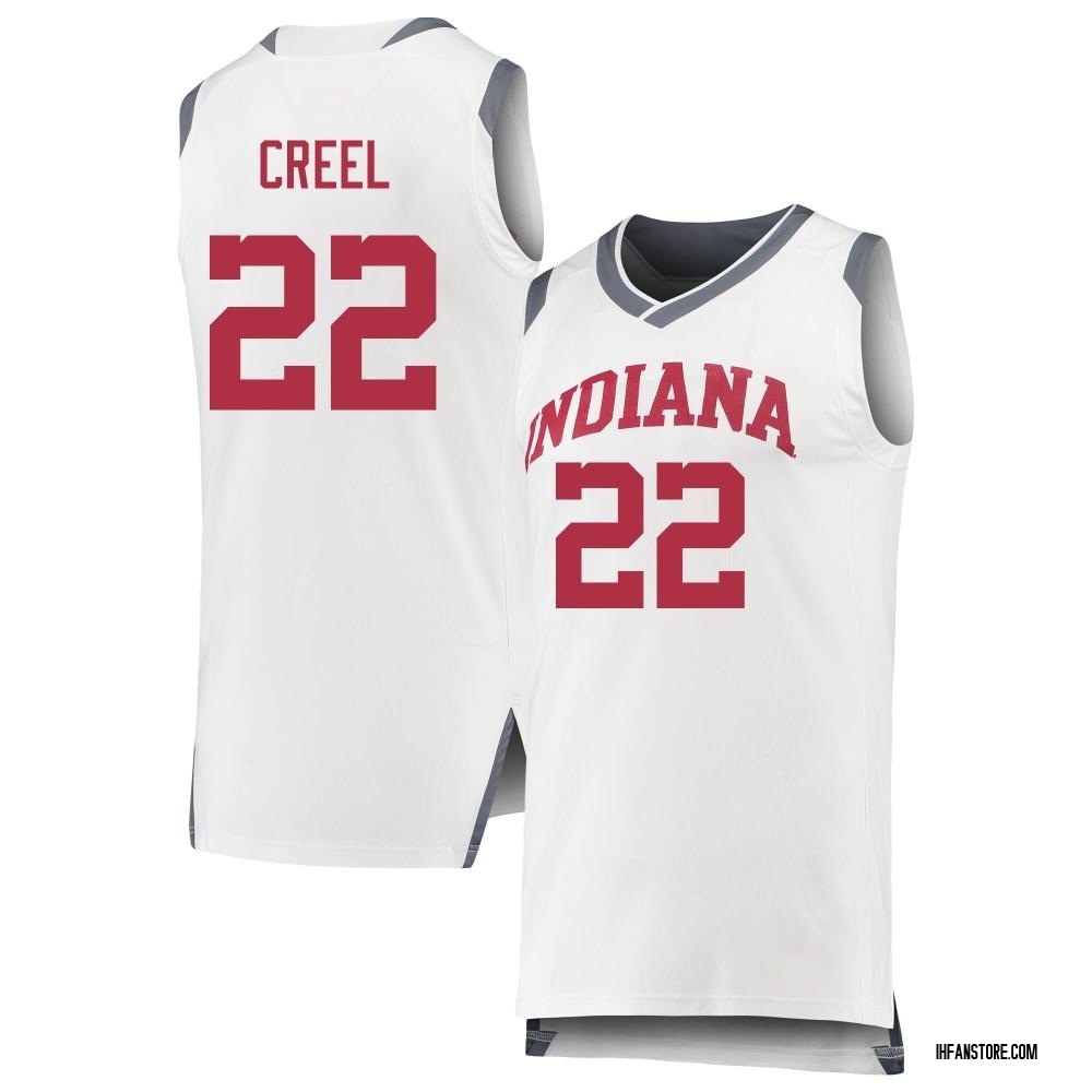 Men's Jackson Creel Indiana Hoosiers Replica Basketball Jersey - White