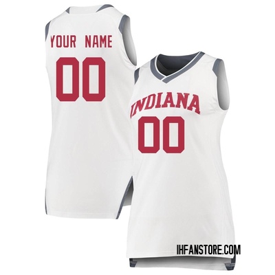 Women's Custom Indiana Hoosiers Replica Basketball Jersey - White