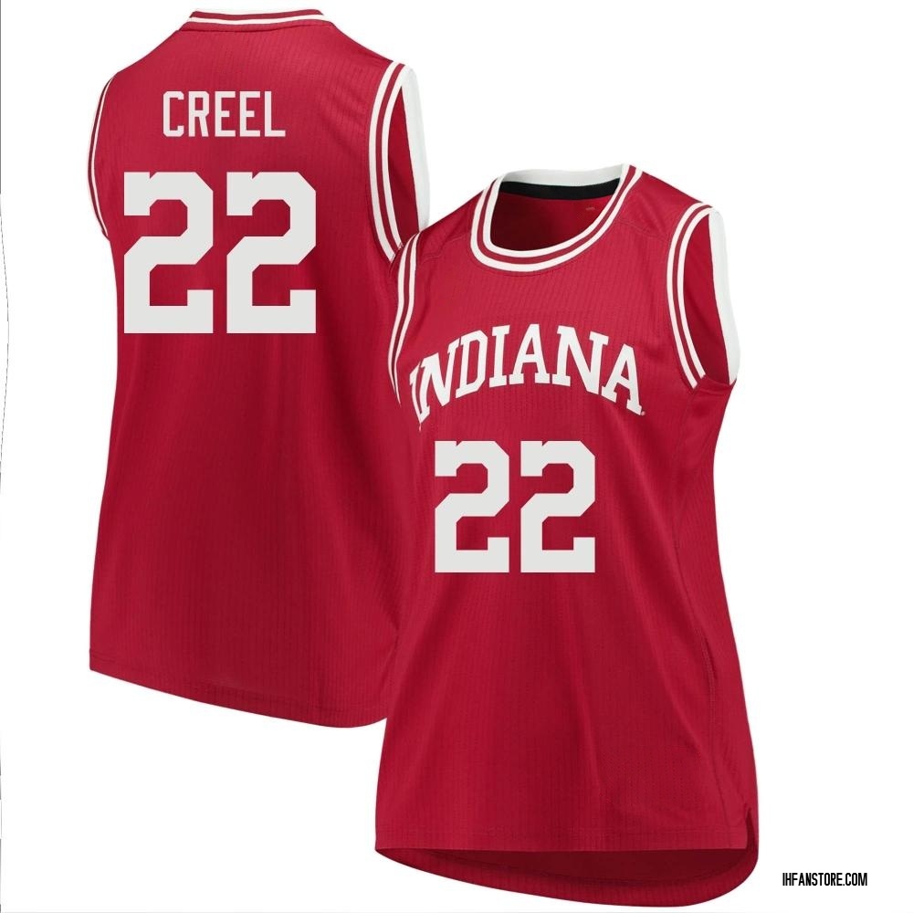 Women's Jackson Creel Indiana Hoosiers Replica Basketball Jersey - Crimson