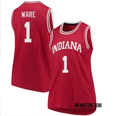 Women's Kel'el Ware Indiana Hoosiers Replica Basketball Jersey - Crimson