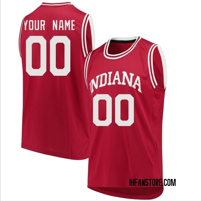 Youth Custom Indiana Hoosiers Replica Basketball Jersey - Crimson